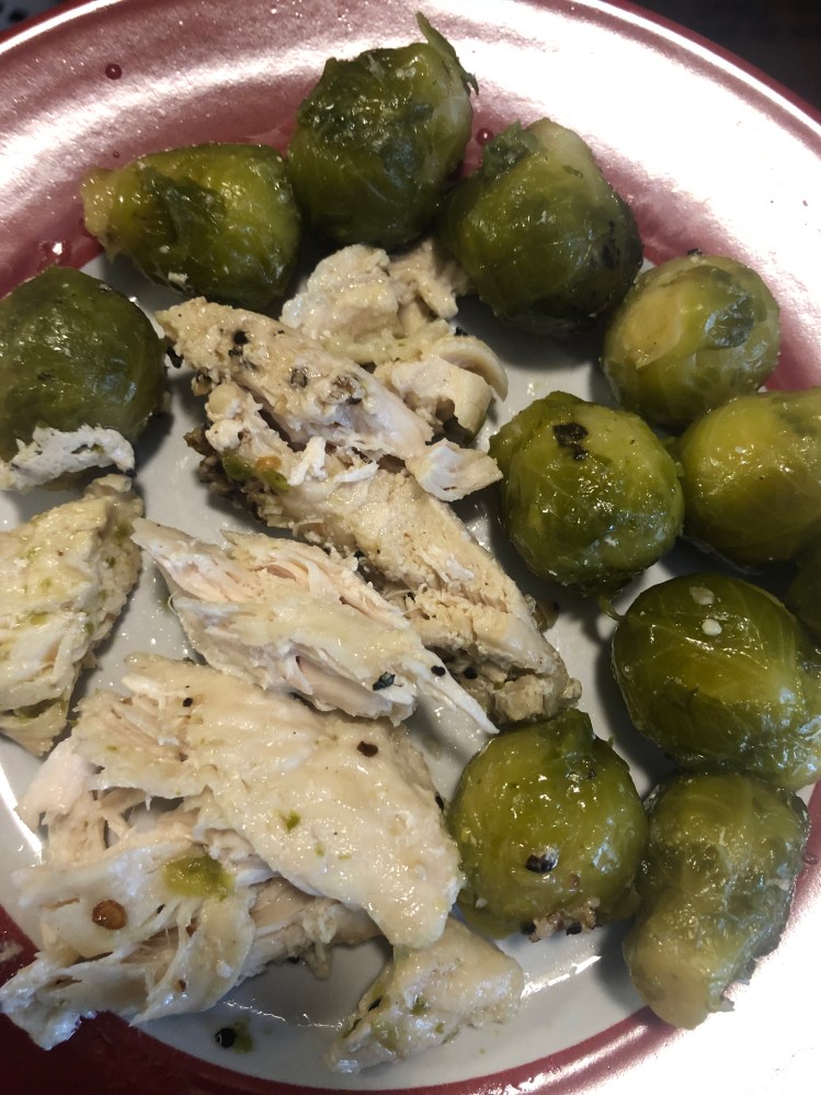 Easy meal of chicken and veggies